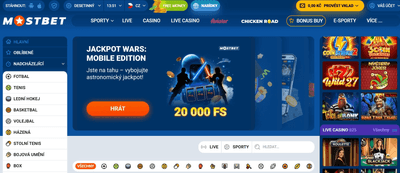 Mostbet Česko: sázková kancelář a kasino